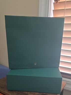 Rolex Teal Green Presentation Box and Shopping Bag